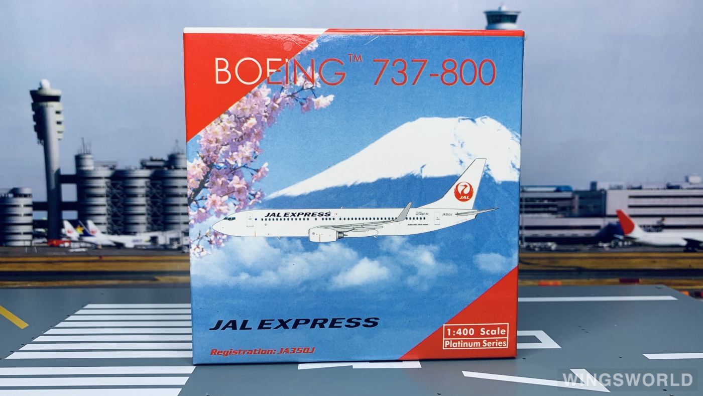 Phoenix 1:400 PH11210 Japan Airlines 日本航空 Boeing 737-800 JA350J