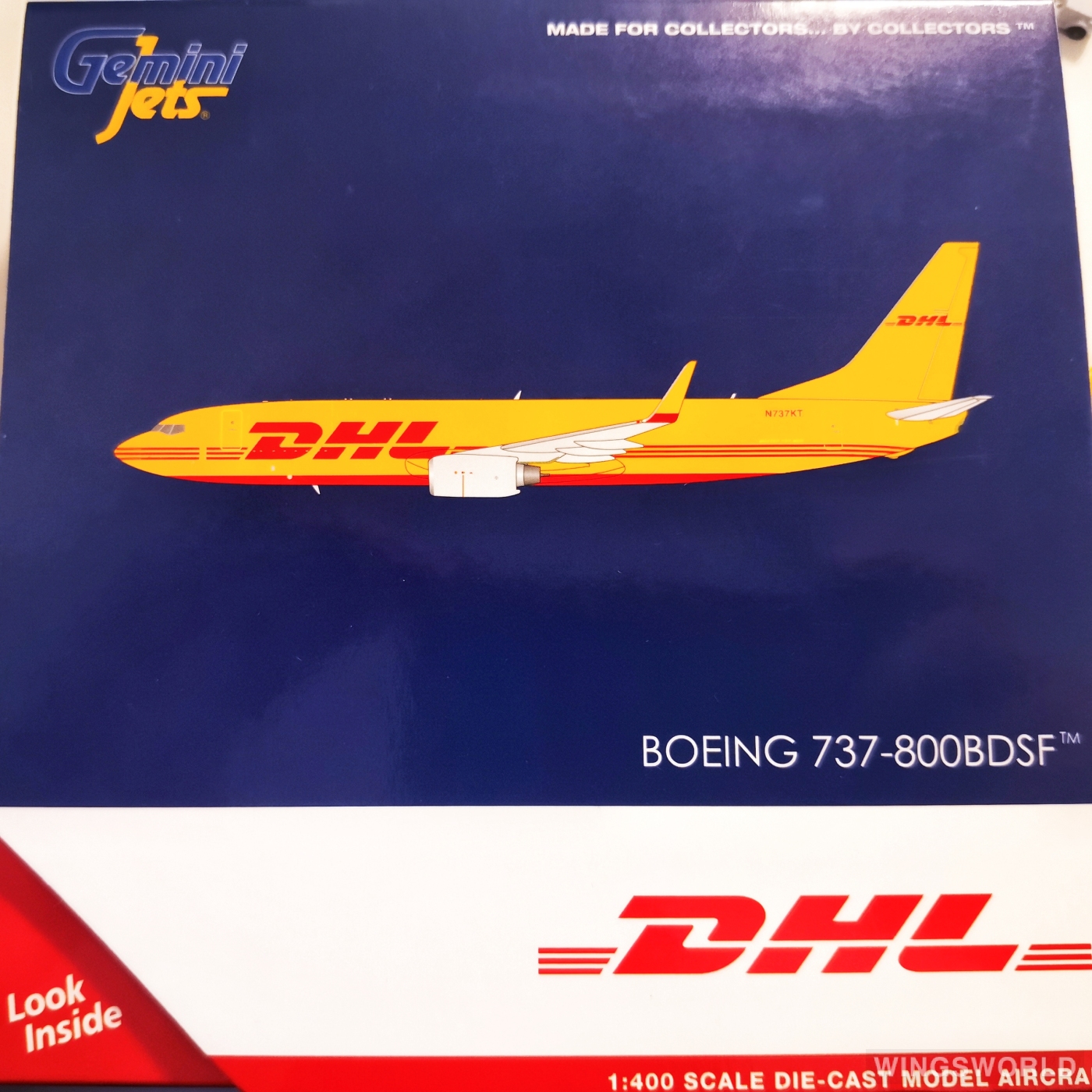 Geminijets 1:400 GJDHL1948 DHL 敦豪 Boeing 737-800 N737KT