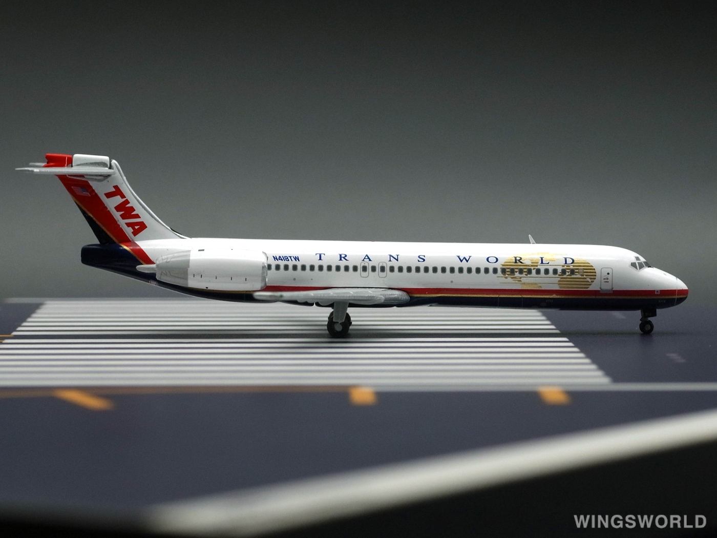 Geminijets 1:400 GJTWA2008 TWA 环球航空 Boeing 717 N418TW