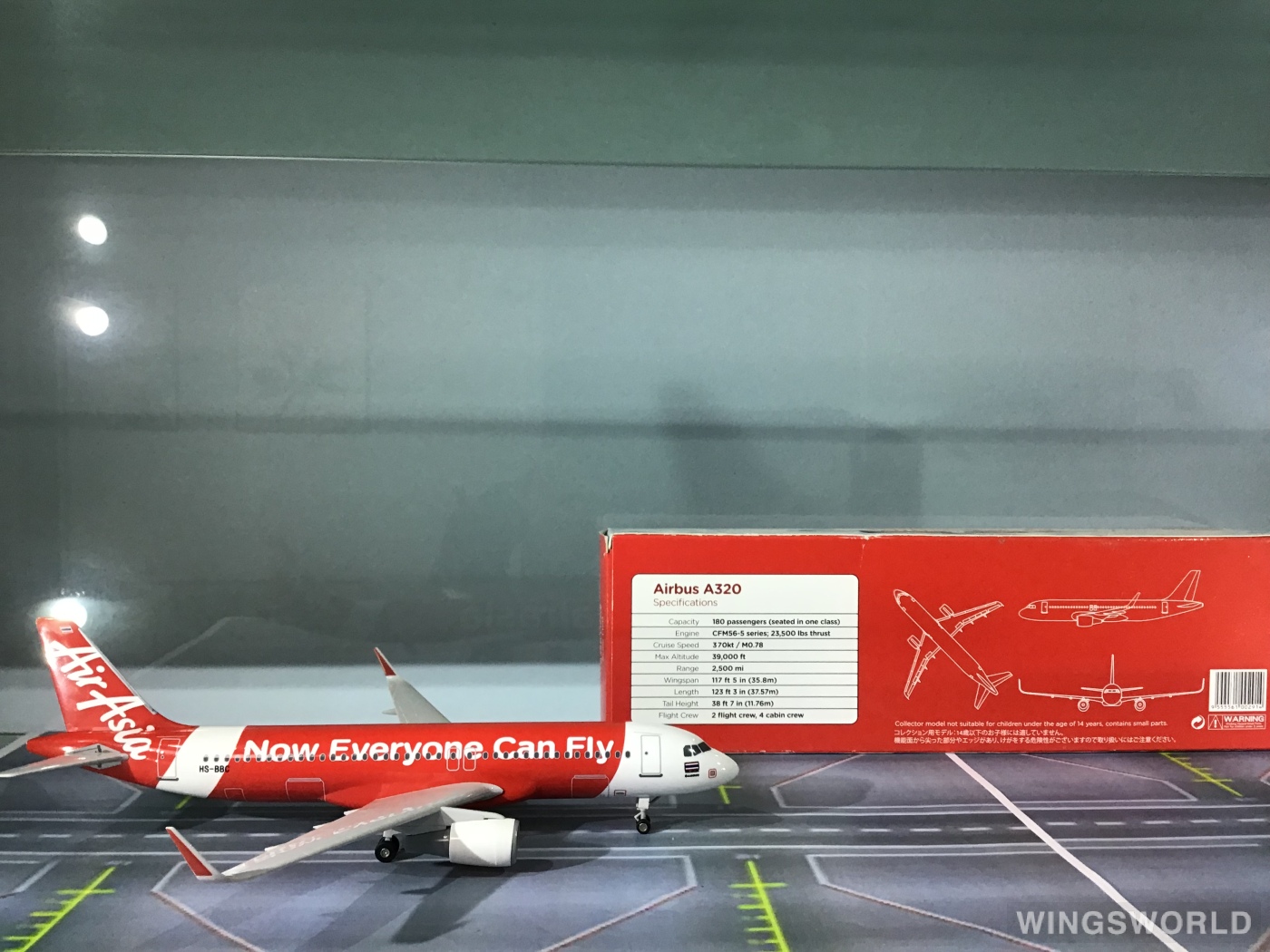 Rise soon 1:200 4557 AirAsia 亚洲航空 Airbus A320 HS-BBC