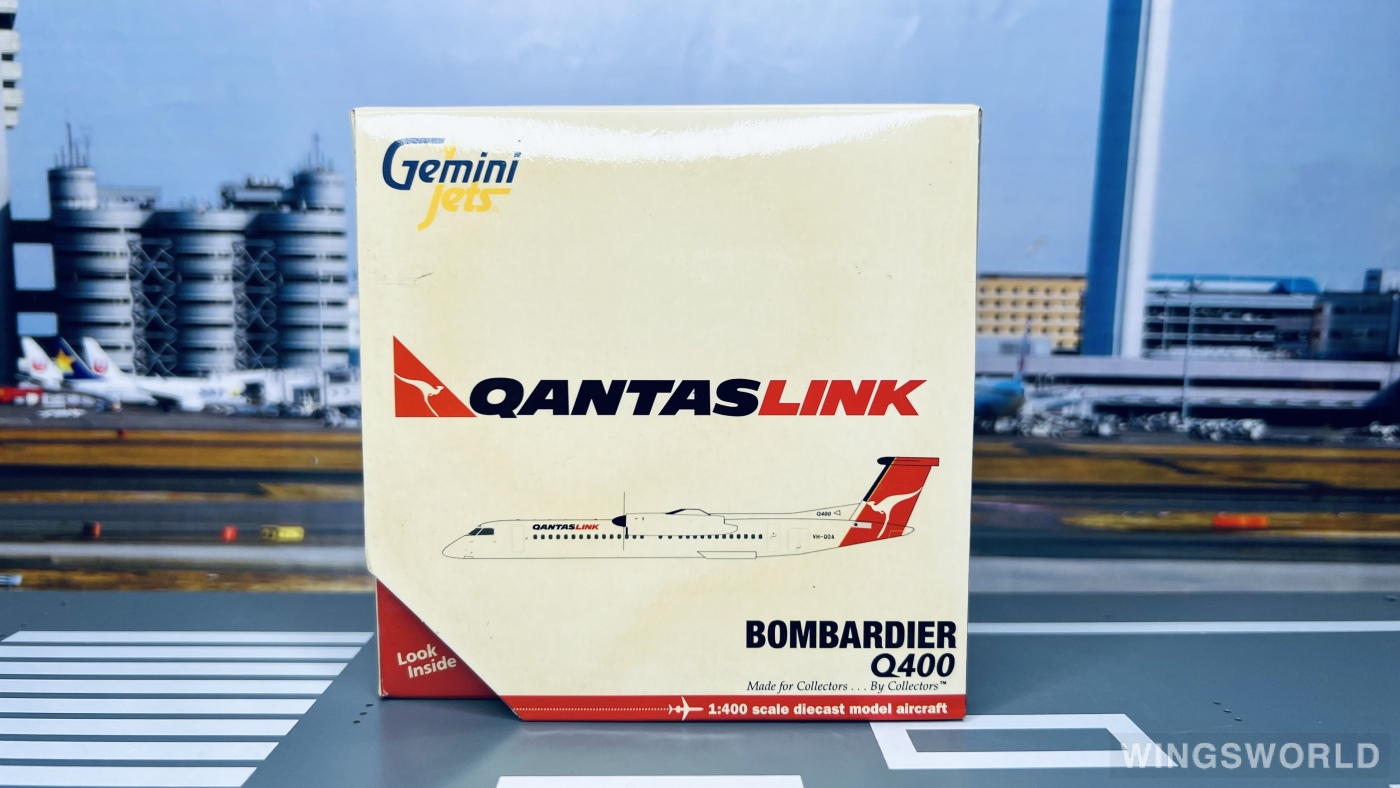 Geminijets 1:400 GJQFA734 QantasLink 澳洲连线航空 Bombardier Dash 8-400 VH-QOA