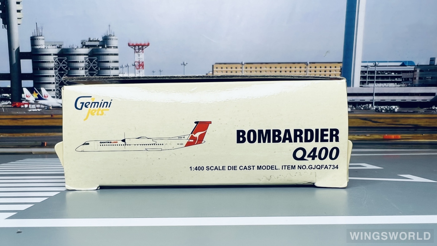 Geminijets 1:400 GJQFA734 QantasLink 澳洲连线航空 Bombardier Dash 8-400 VH-QOA