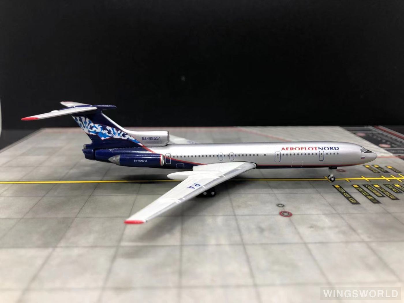 Phoenix 1:400 PH10060 Aeroflot 俄罗斯航空 Tupolev Tu-154 RA-85551