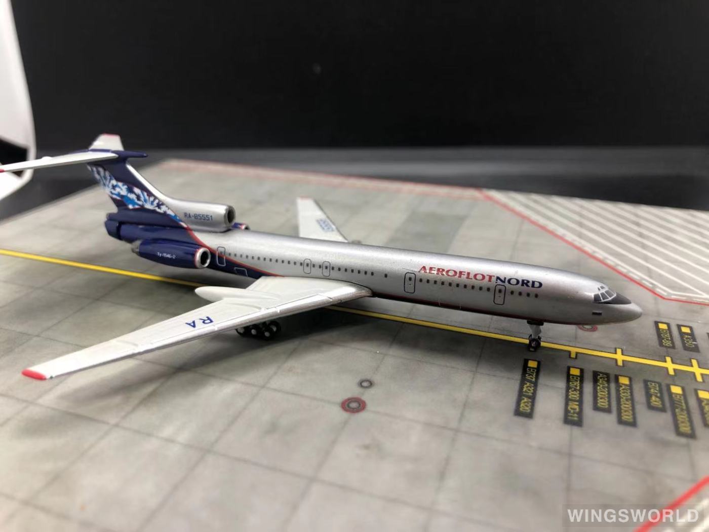 Phoenix 1:400 PH10060 Aeroflot 俄罗斯航空 Tupolev Tu-154 RA-85551