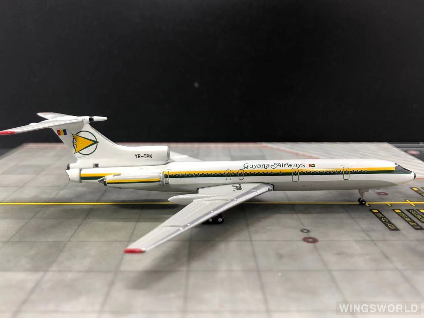 Geminijets 1:400 GSGAC010 Guyana Airways 圭亚那航空公司 Tupolev Tu-154 YR-TPK
