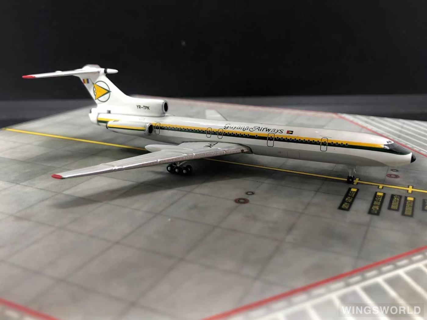 Geminijets 1:400 GSGAC010 Guyana Airways 圭亚那航空公司 Tupolev Tu-154 YR-TPK