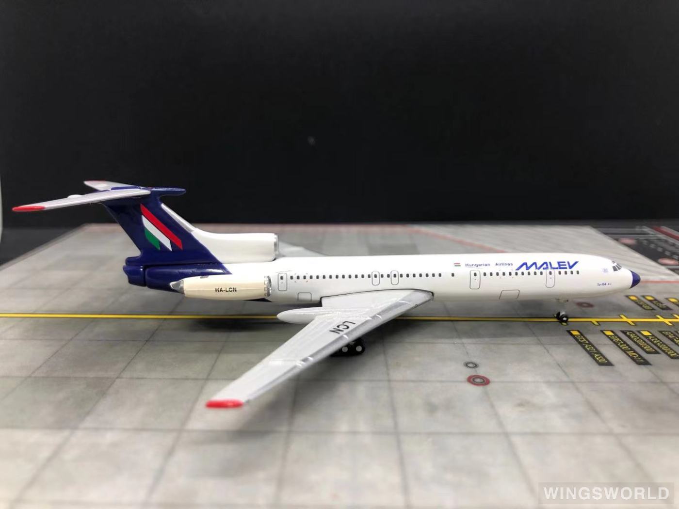 Geminijets 1:400 GJMAH449 Malév 匈牙利航空 Tupolev Tu-154 HA-LCN