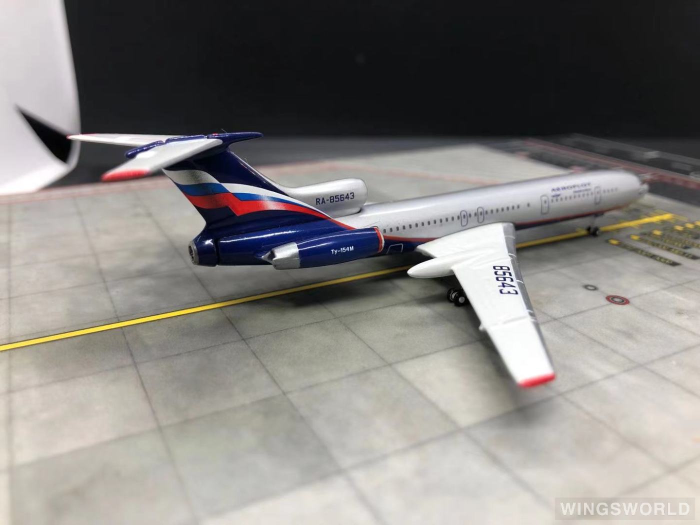 Geminijets 1:400 GJAFL484 Aeroflot 俄罗斯航空 Tupolev Tu-154 RA-85643