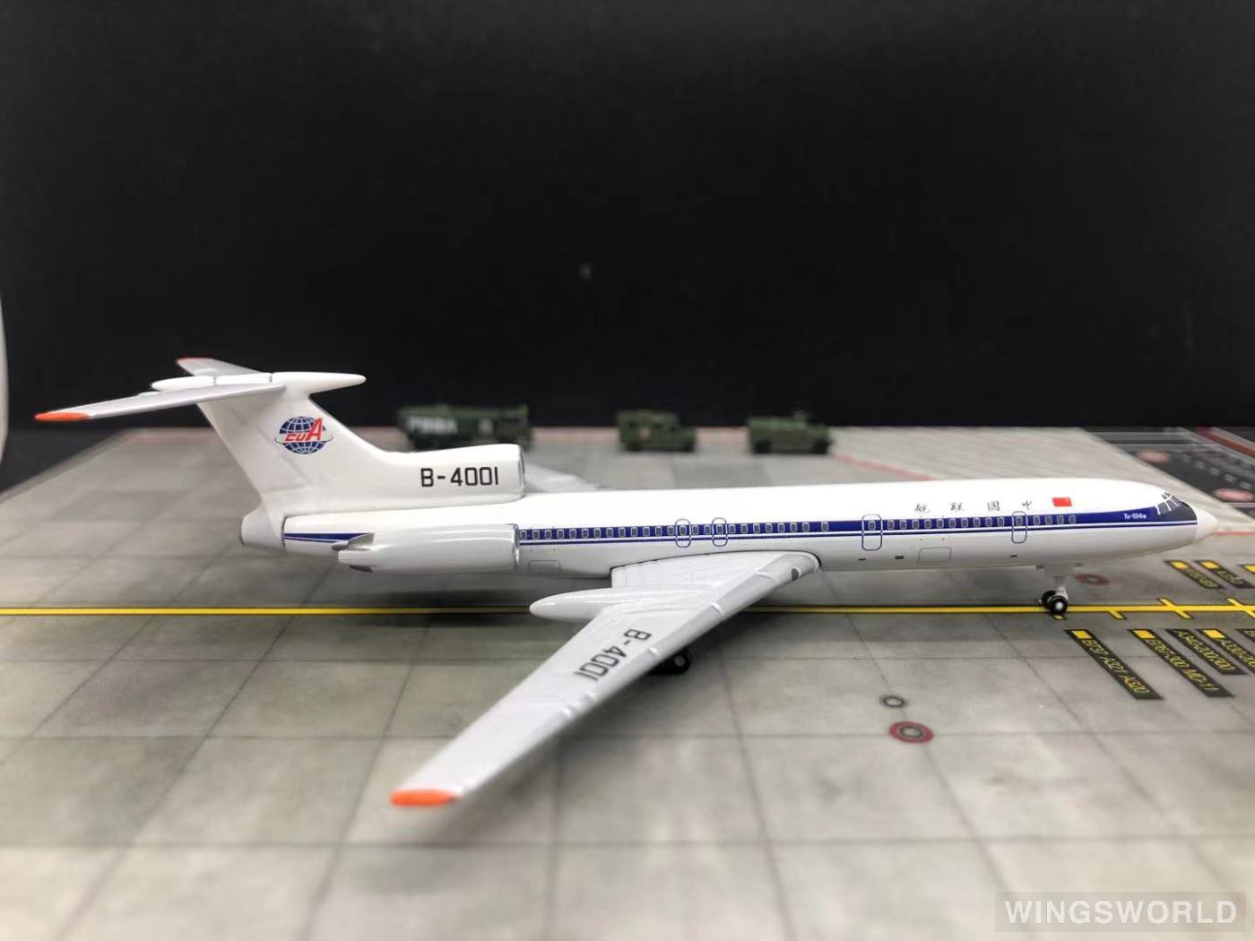 AeroClassics 1:400 ACB4001 China United Airlines 中国联合航空 Tupolev Tu-154 B-4001