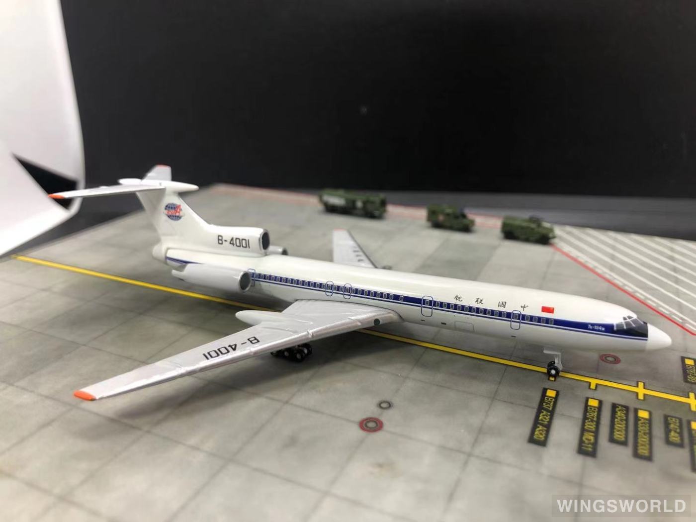 AeroClassics 1:400 ACB4001 China United Airlines 中国联合航空 Tupolev Tu-154 B-4001