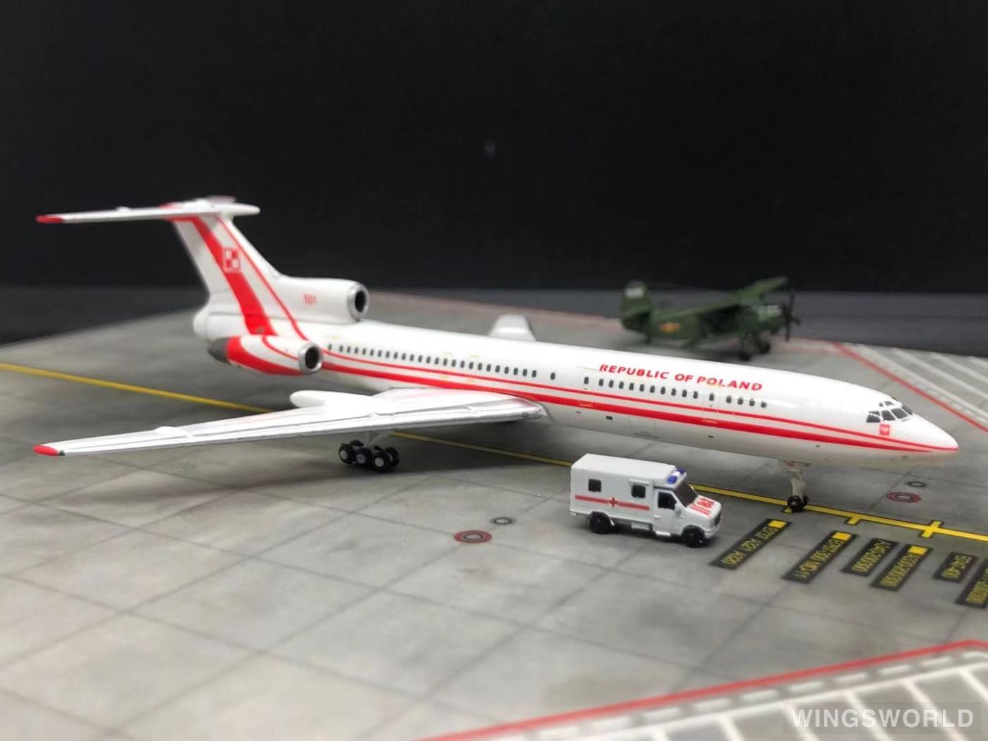 Phoenix 1:400 PH154101 Polish Air Force 波兰空军 Tupolev Tu-154 101