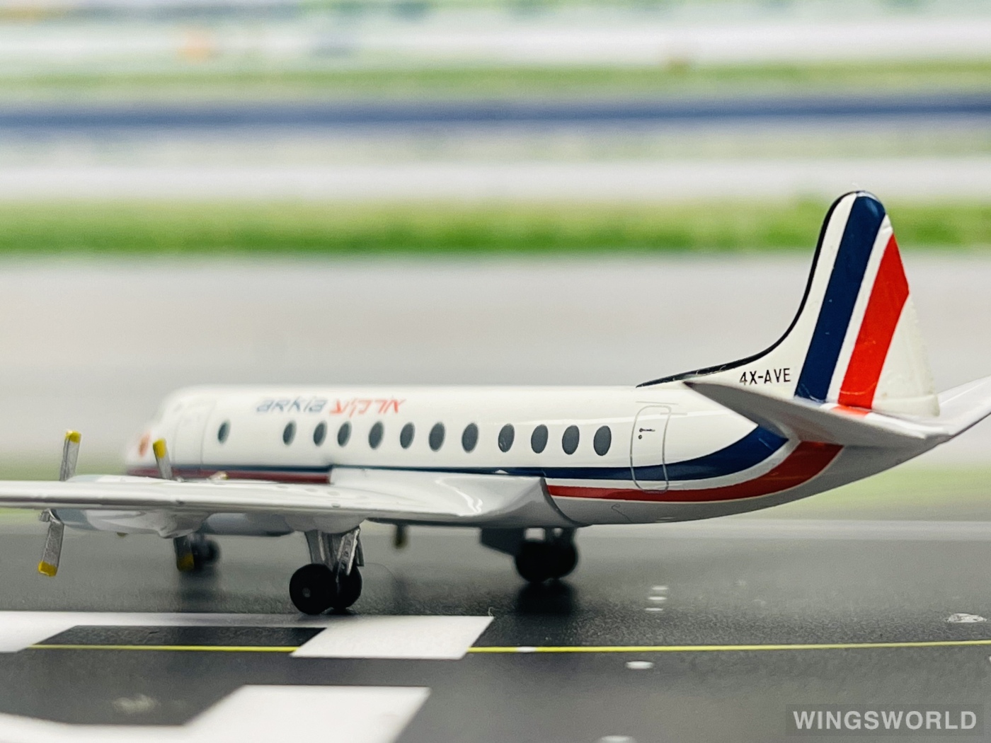 AeroClassics 1:400 AC4XAVE Arkia 以色列国内航空 Vickers Viscount 4X-AVE