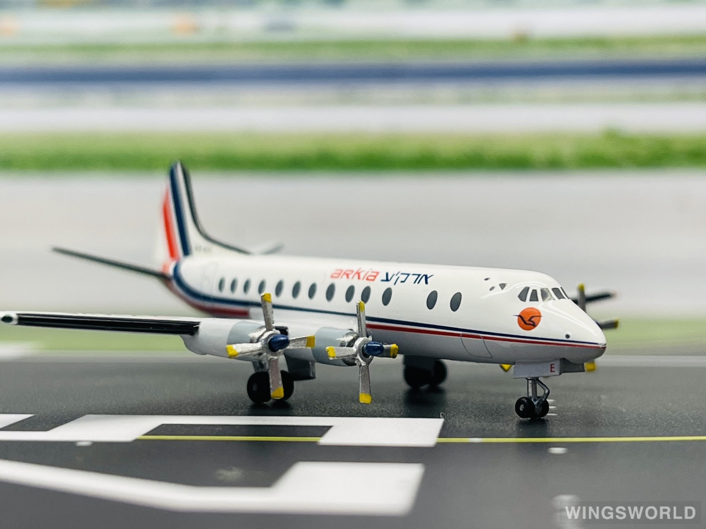 AeroClassics 1:400 AC4XAVE Arkia 以色列国内航空 Vickers Viscount 4X-AVE