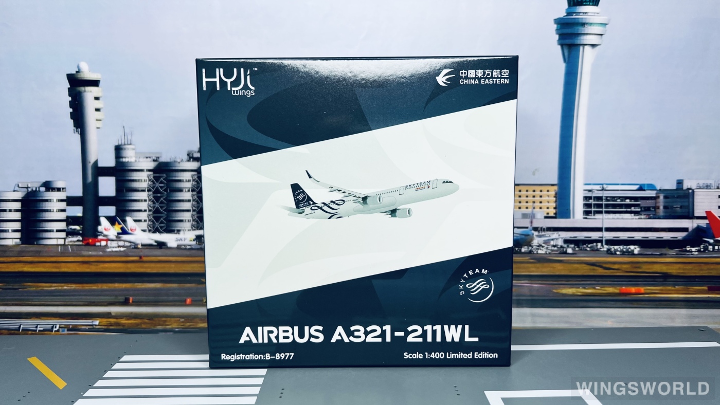 HYJLwings 1:400 HYJL81074 China Eastern 中国东方航空 Airbus A321 B-8977