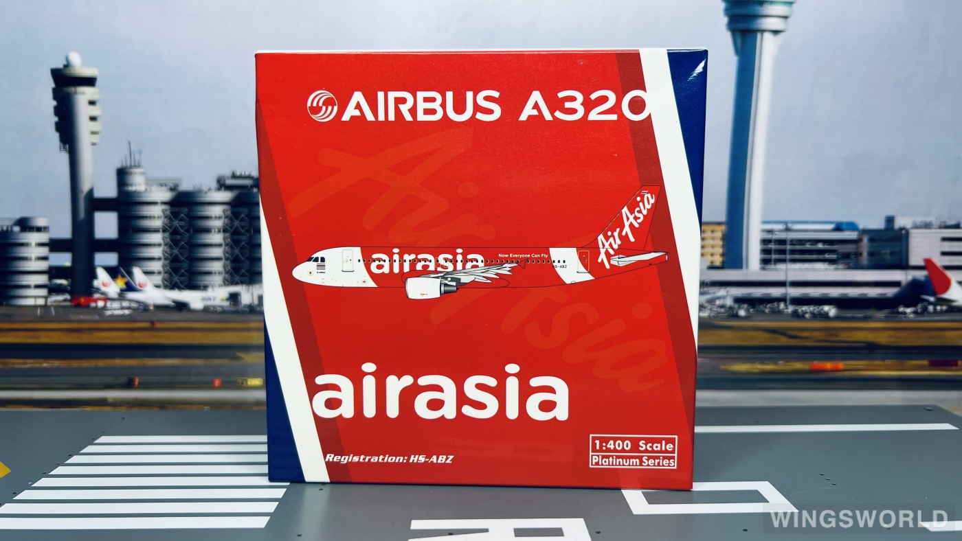 Phoenix 1:400 PH10691 AirAsia 亚洲航空 Airbus A320 HS-ABZ