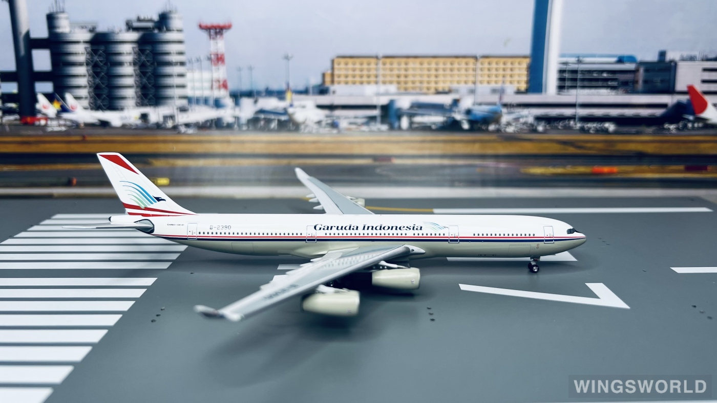 AeroClassics 1:400 AC4B2390 Garuda Indonesia 印度尼西亚鹰航 Airbus A340-300 B-2390