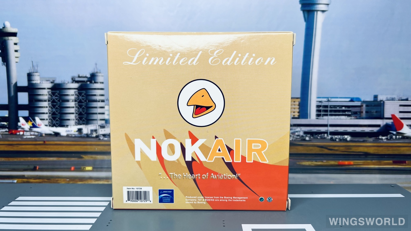 Phoenix 1:400 PH10729 Nok Air 皇雀航空 Boeing 737-800 HS-DBF