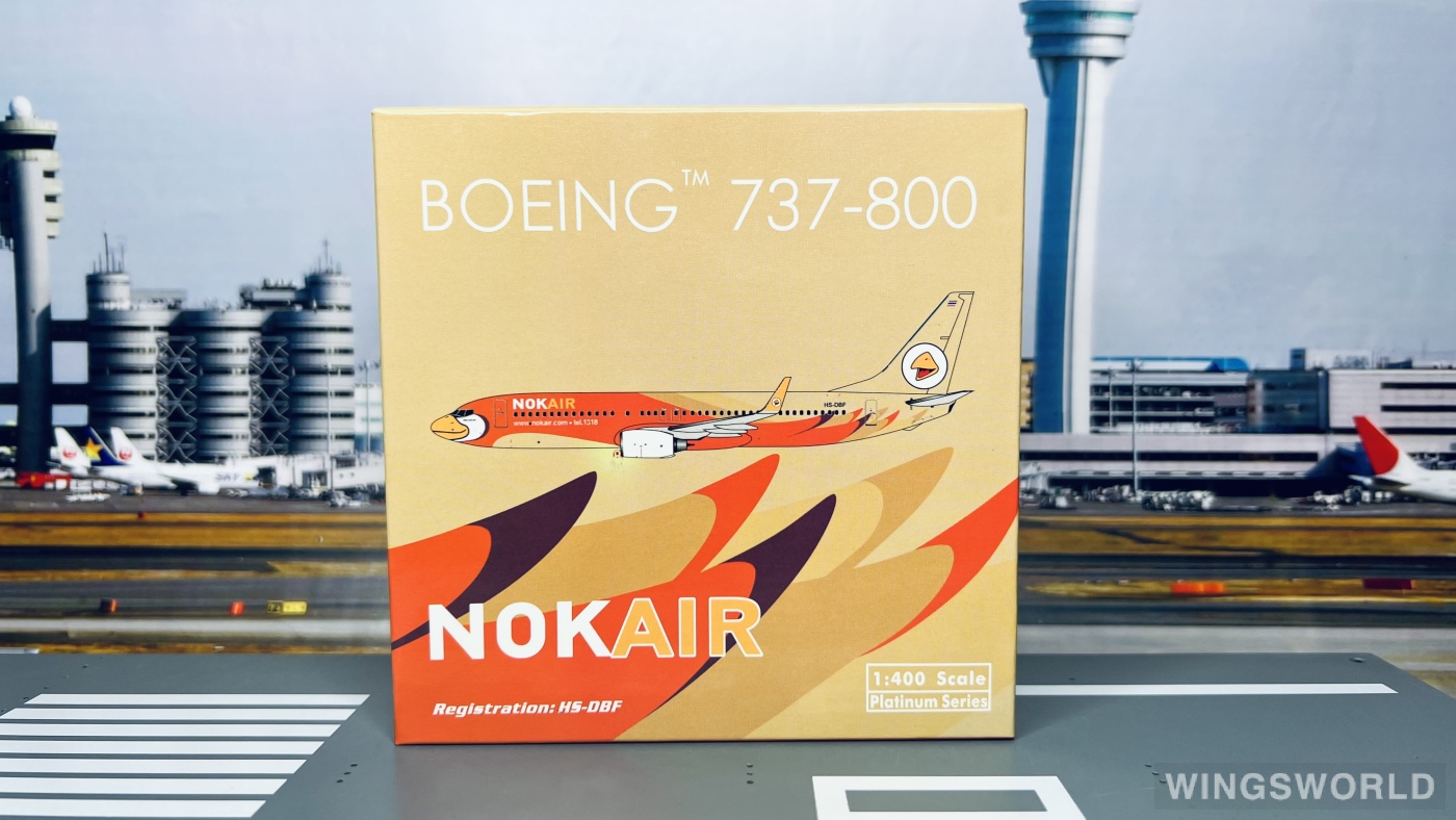 Phoenix 1:400 PH10729 Nok Air 皇雀航空 Boeing 737-800 HS-DBF
