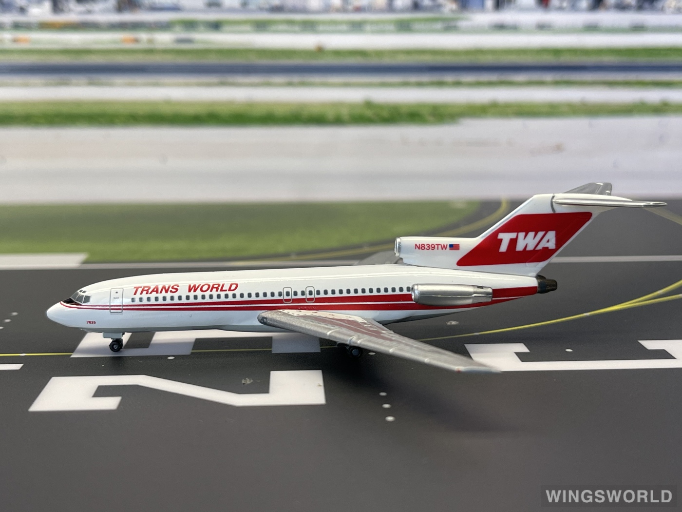 Herpa 1:400 561723 TWA 环球航空 Boeing 727-100 N839TW