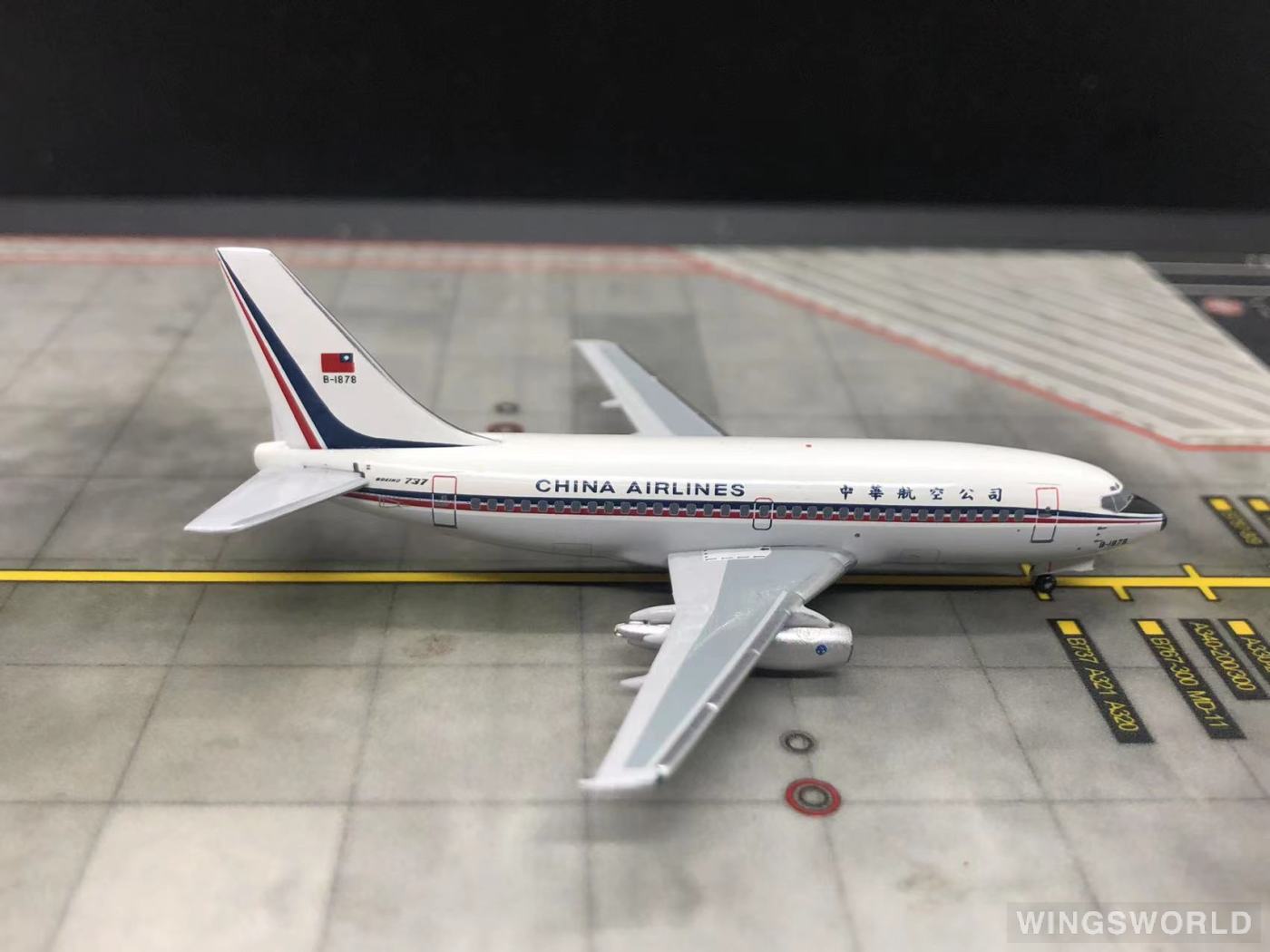 AeroClassics 1:400 AC4B1878 China Airlines 中华航空 Boeing 737-200 B-1878