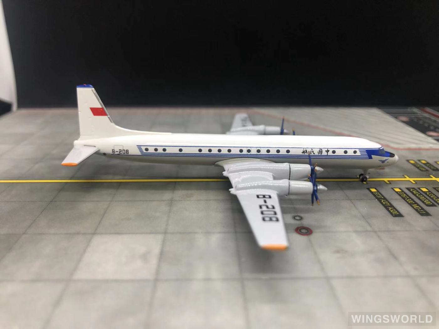 AeroClassics 1:400 ACB208 CAAC 中国民航 Ilyushin Il-18 B-208