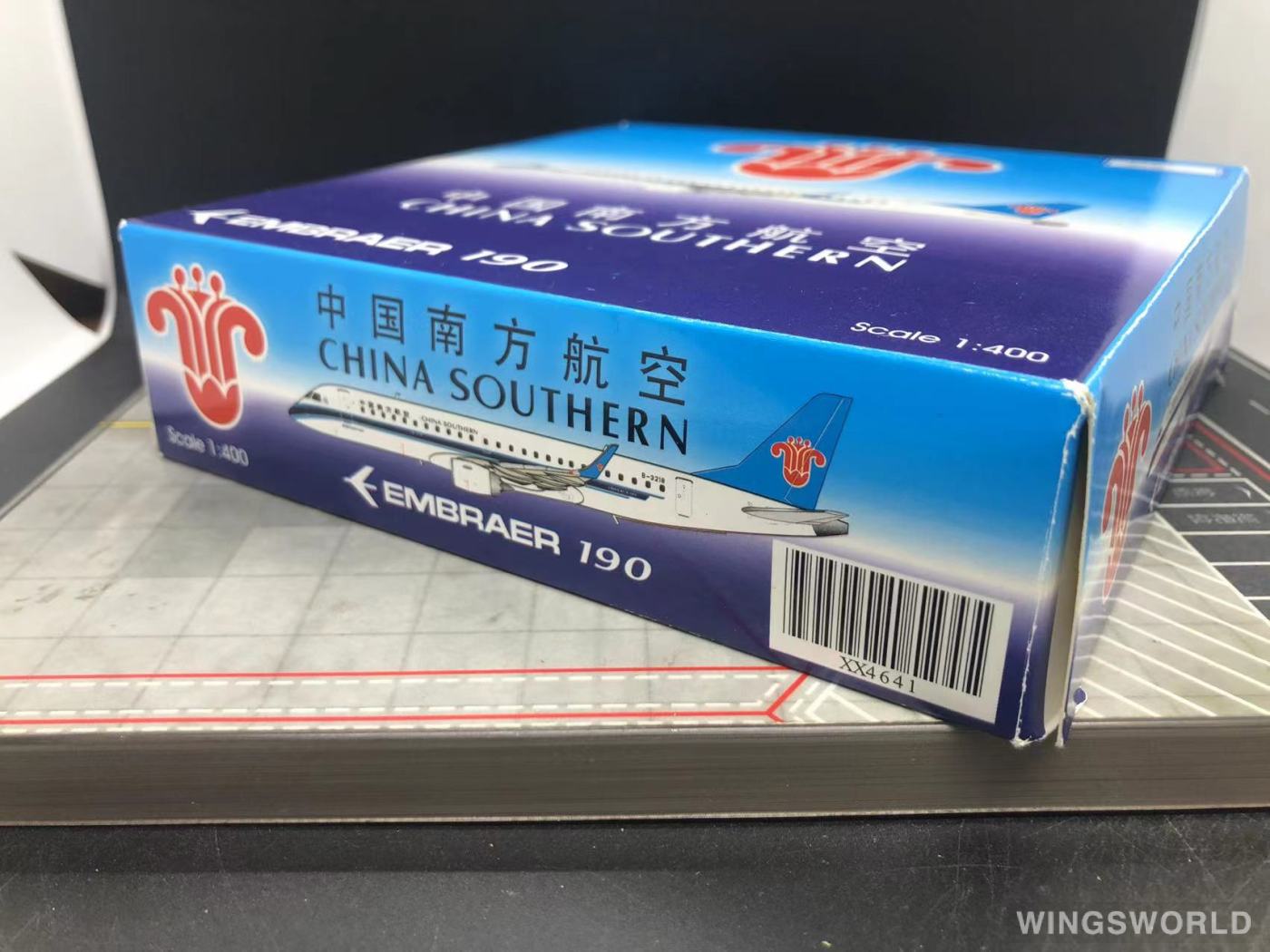 JC Wings 1:400 XX4641 China Southern 中国南方航空 Embraer ERJ-190 B-3218