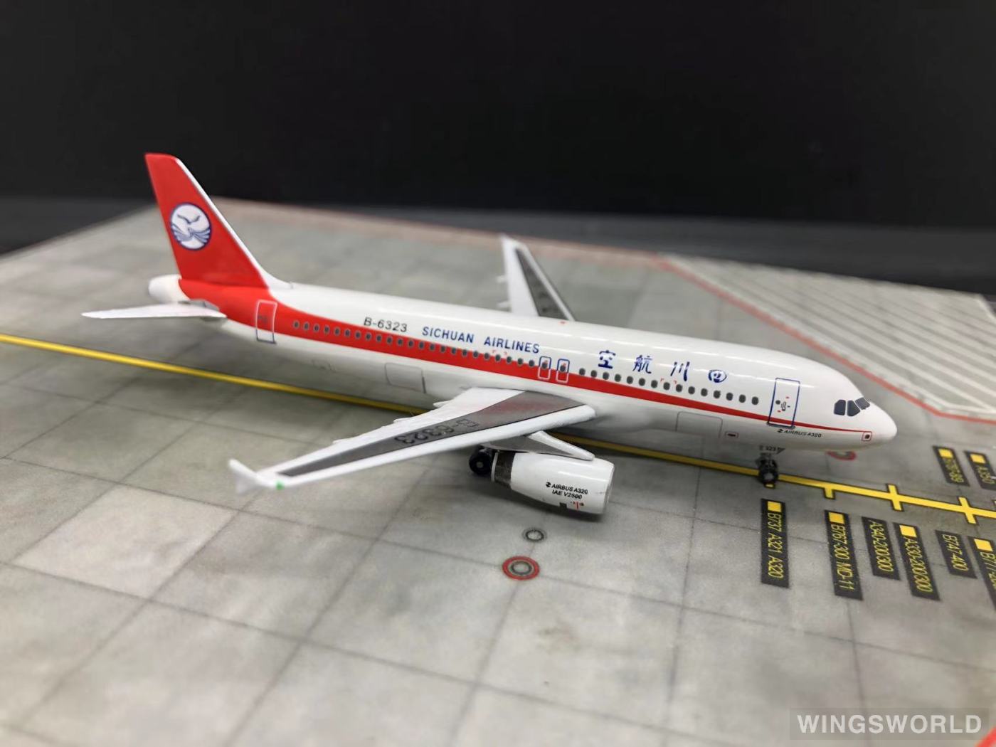 Aviation400 1:400 AV432006 Sichuan Airlines 四川航空 Airbus A320 B-6323