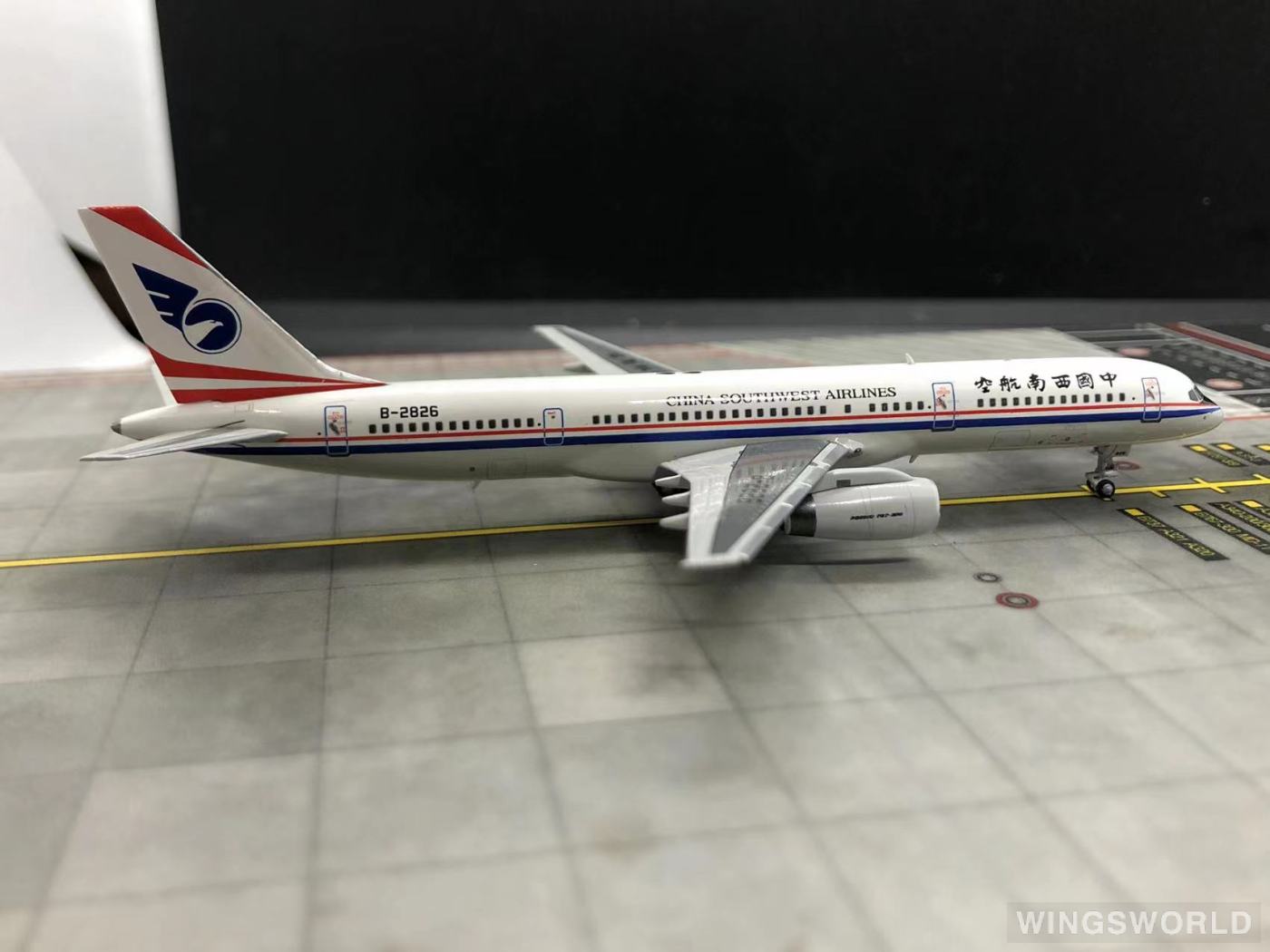 NGmodels 1:400 NG53015 China Southwest Airlines 中国西南航空 Boeing 757-200 B-2826