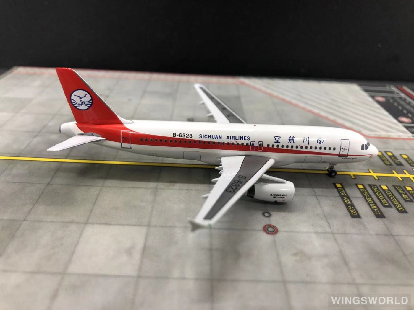 Aviation400 1:400 AV432006 Sichuan Airlines 四川航空 Airbus A320 B-6323