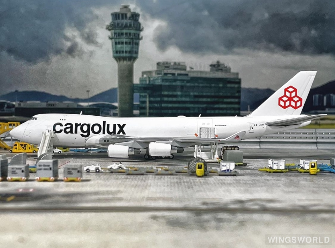 JC Wings 1:400 XX4206 Cargolux 卢森堡货运航空 Boeing 747-400 LX-JCV