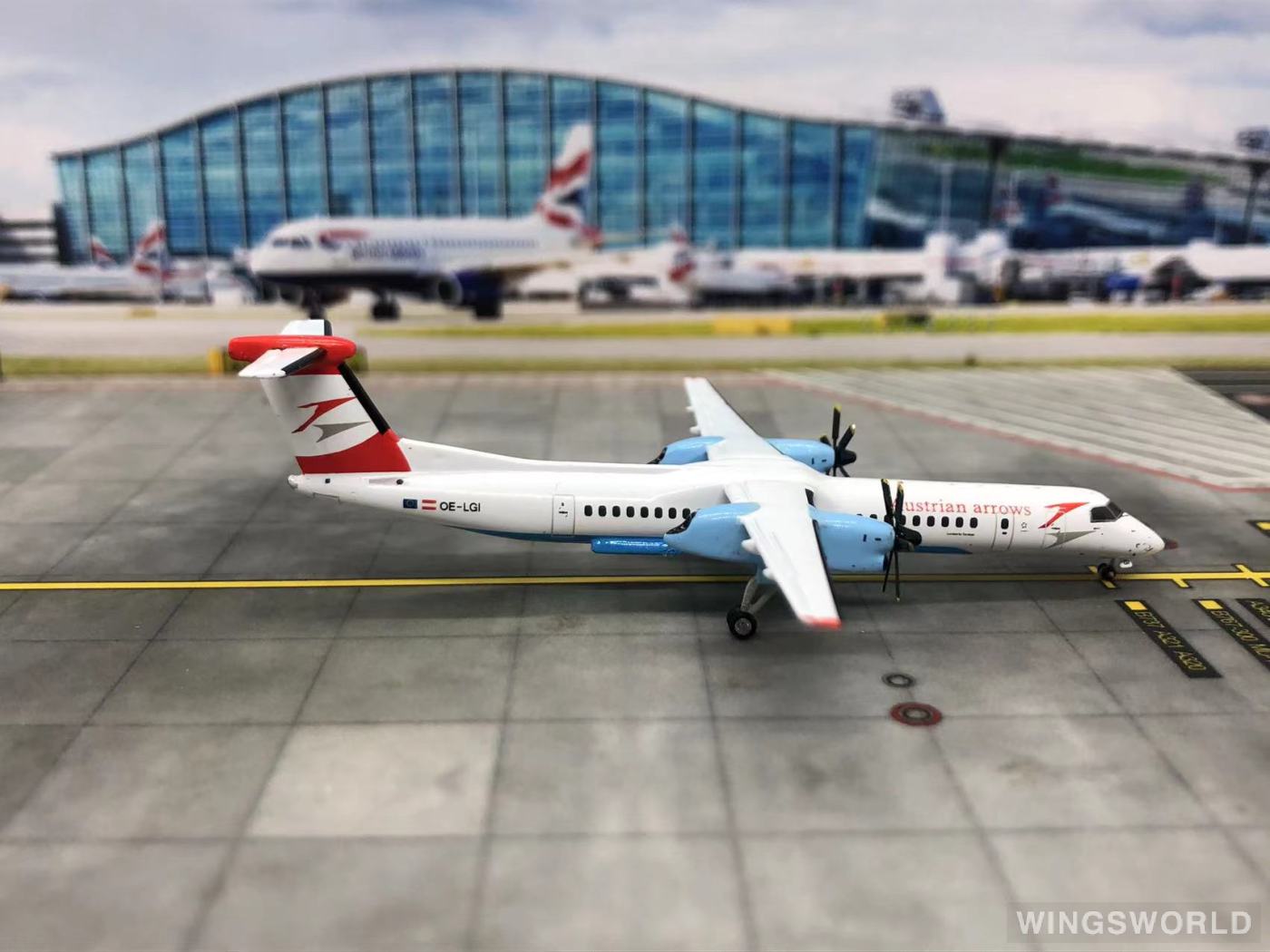 Geminijets 1:400 GJTYR737 Austrian Airlines 奥地利航空 Bombardier Dash 8-400 OE-LGI