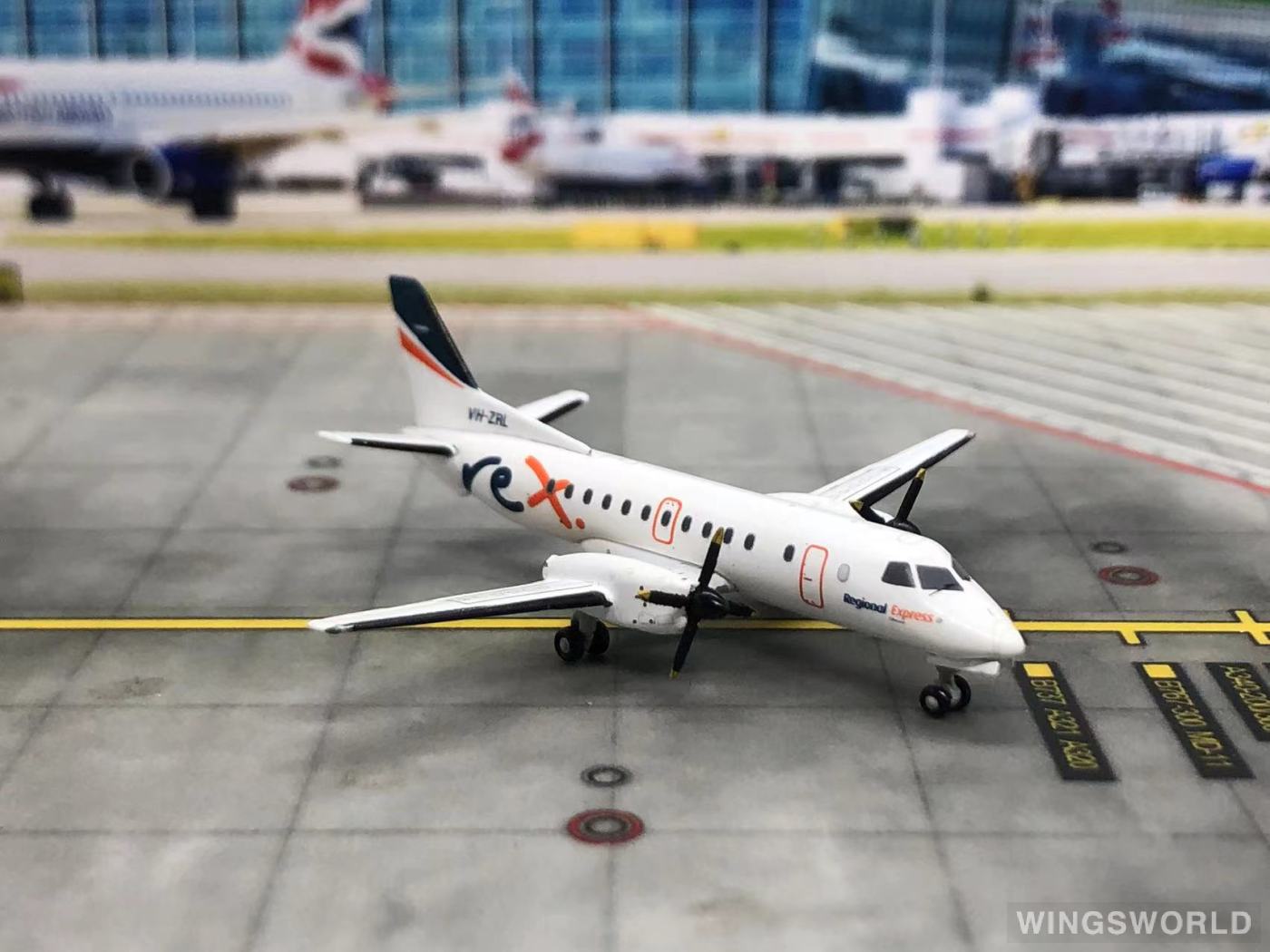 Geminijets 1:400 GJRXA1591 Regional Express Rex Saab 340 VH-ZRL
