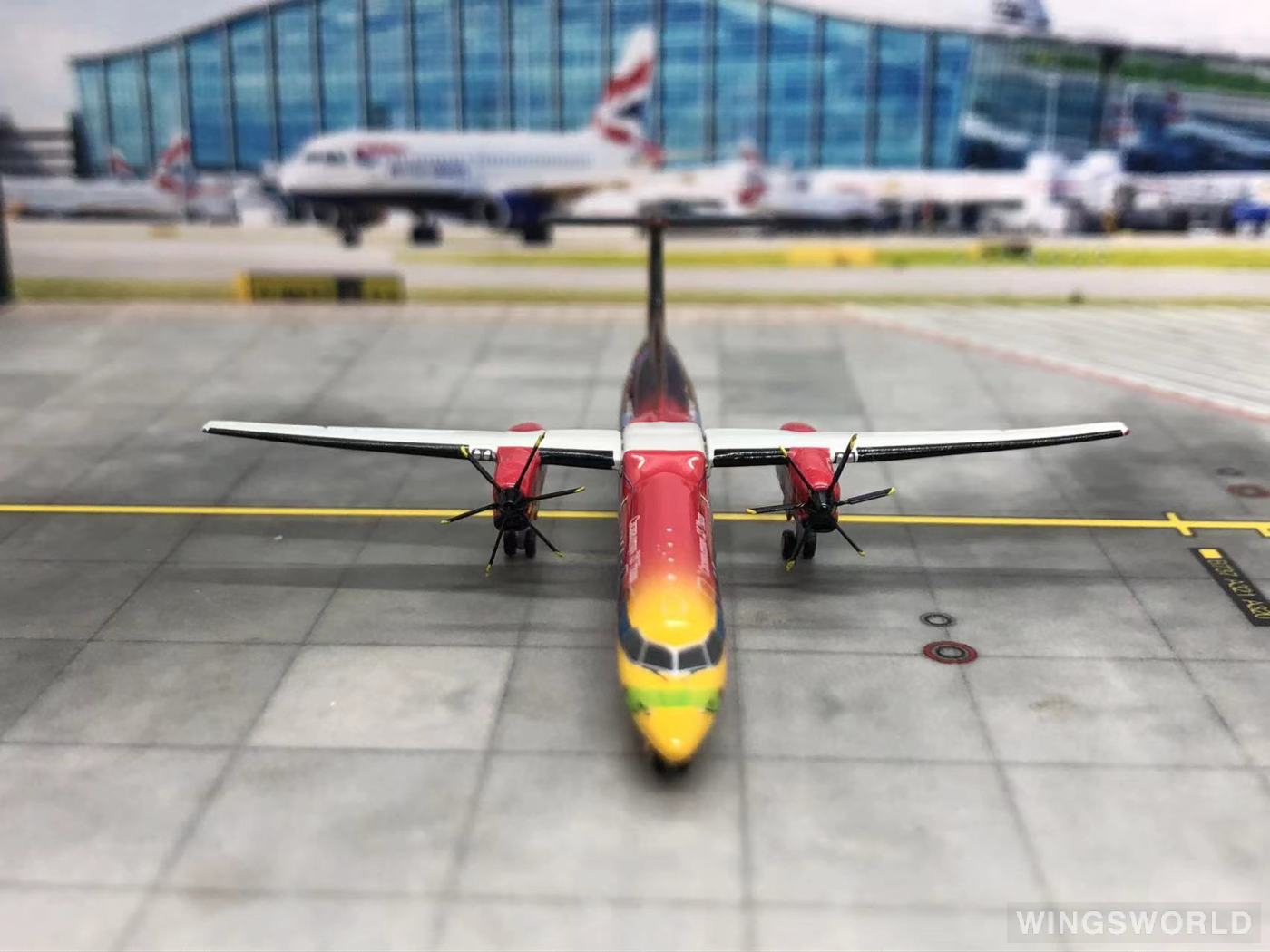 Geminijets 1:400 GJQXE732 Horizon Air 地平线航空 Bombardier Dash 8-400 N425QX