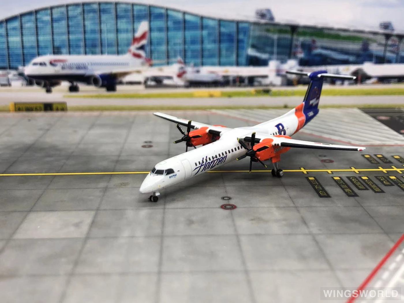 Geminijets 1:400 Bombardier Dash 8-400 Horizon Air 地平线航空 GJQXE987 ...