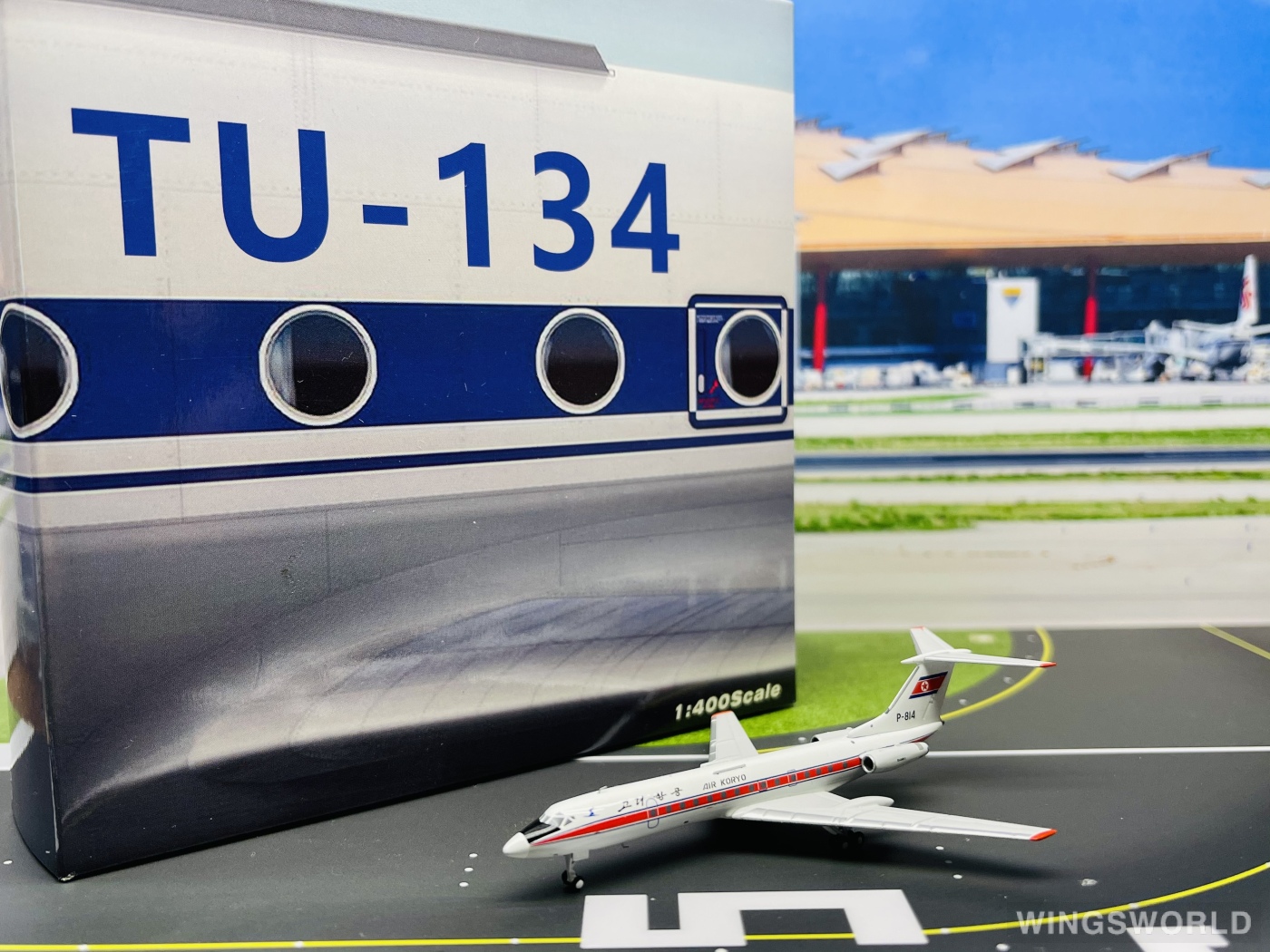 Pandamodel 1:400 PM202016 Air Koryo 朝鲜高丽航空 Tupolev TU-134 P-814