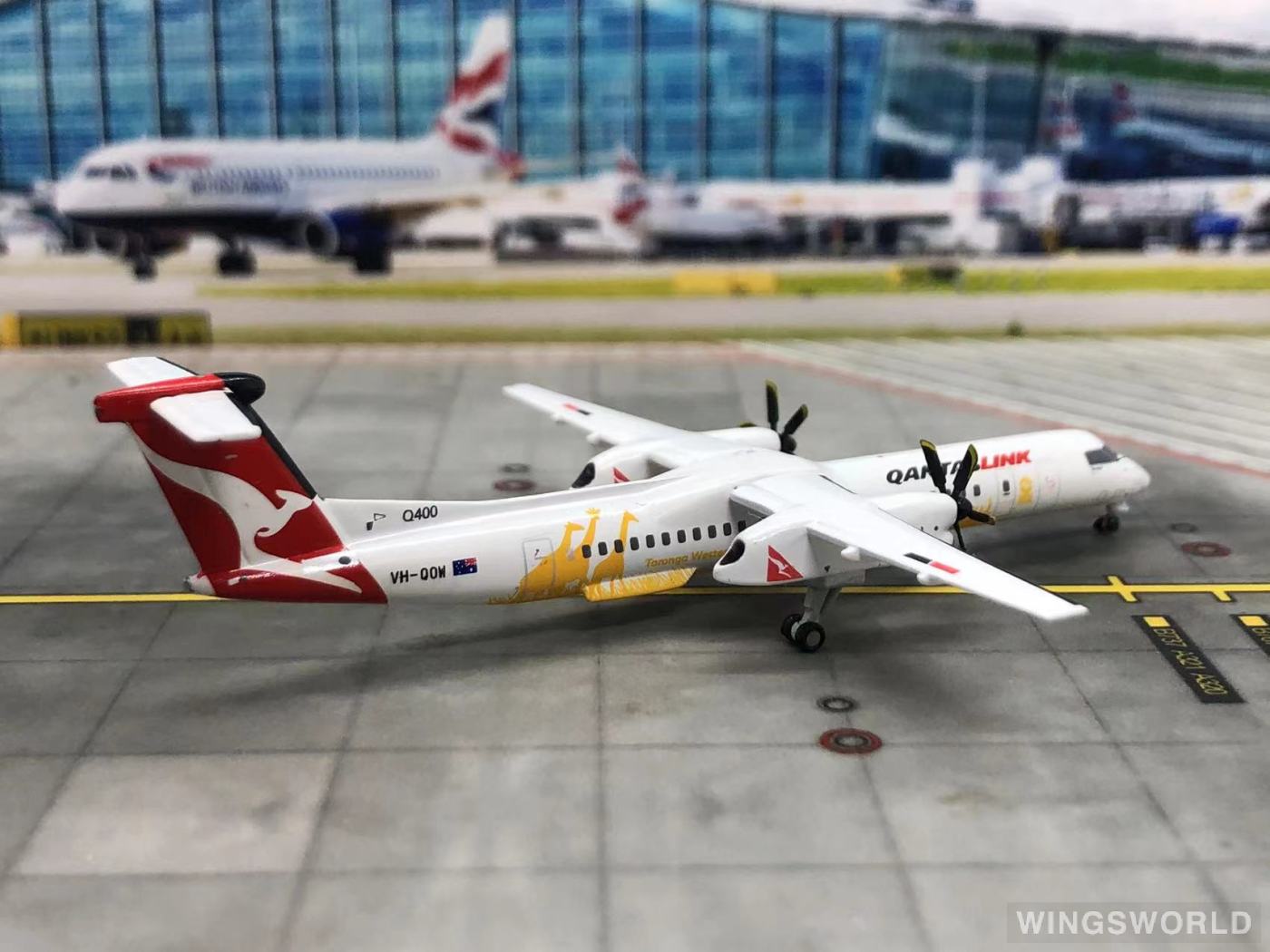 Geminijets 1:400 GJQFA1043 QantasLink 澳洲连线航空 Bombardier Dash 8-400 VH-QOW