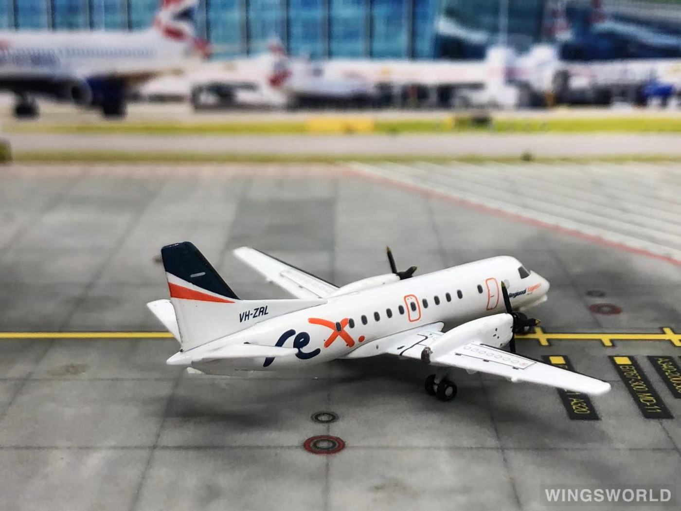 Geminijets 1:400 GJRXA1591 Regional Express Rex Saab 340 VH-ZRL
