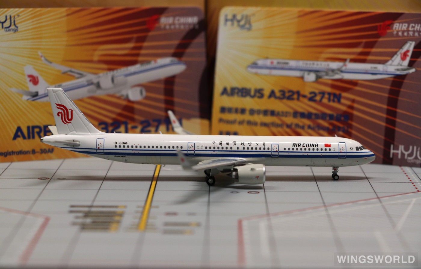 HYJLwings 1:400 HYJL81072 Air China 中国国际航空 Airbus A321neo B-30AF
