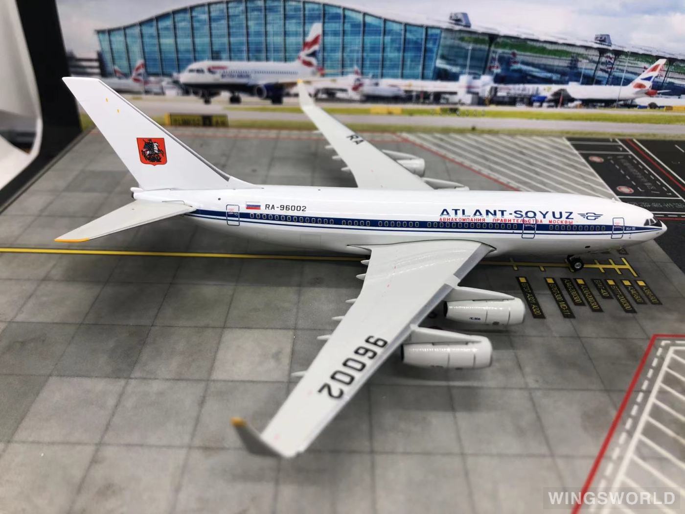 Phoenix 1:400 PH10876 Atlant-Soyuz Airlines Ilyushin Il-96 RA-96002