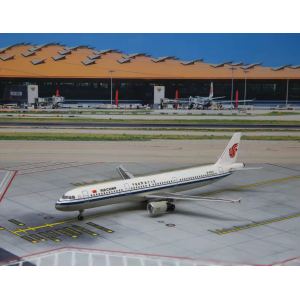 Air China 中国国际航空 Airbus A321 B-6327 1990s colors. With rolling gears. ACB6327 AeroClassics 1:400