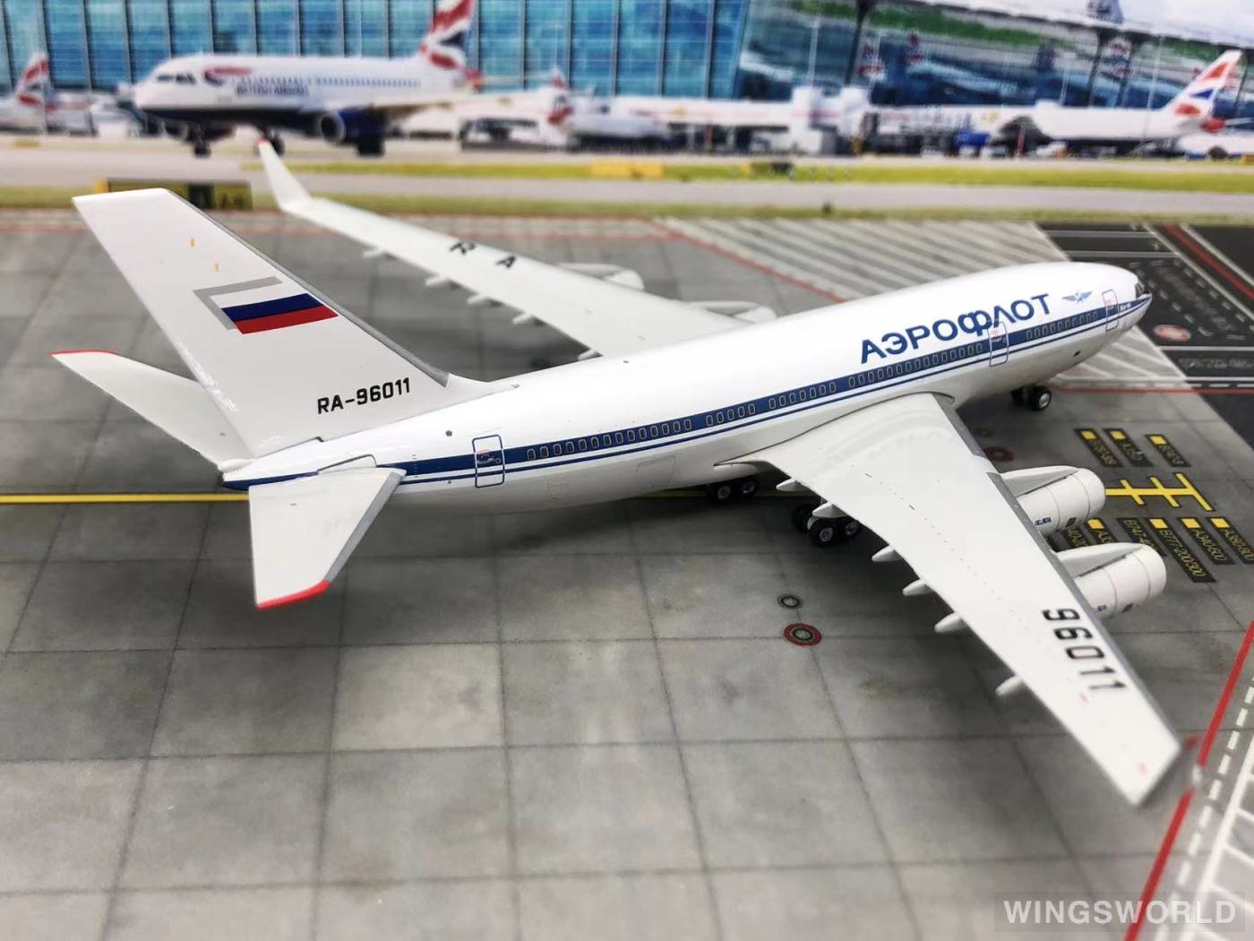 Phoenix 1:400 PH10668 Aeroflot 俄罗斯航空 Ilyushin Il-96 RA-96011