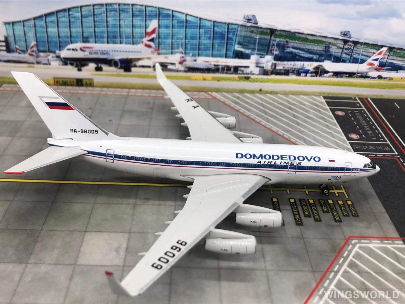 Phoenix 1:400 PH10662 Domodedovo Airlines 多莫杰多沃航空 Ilyushin Il-96 RA-96009