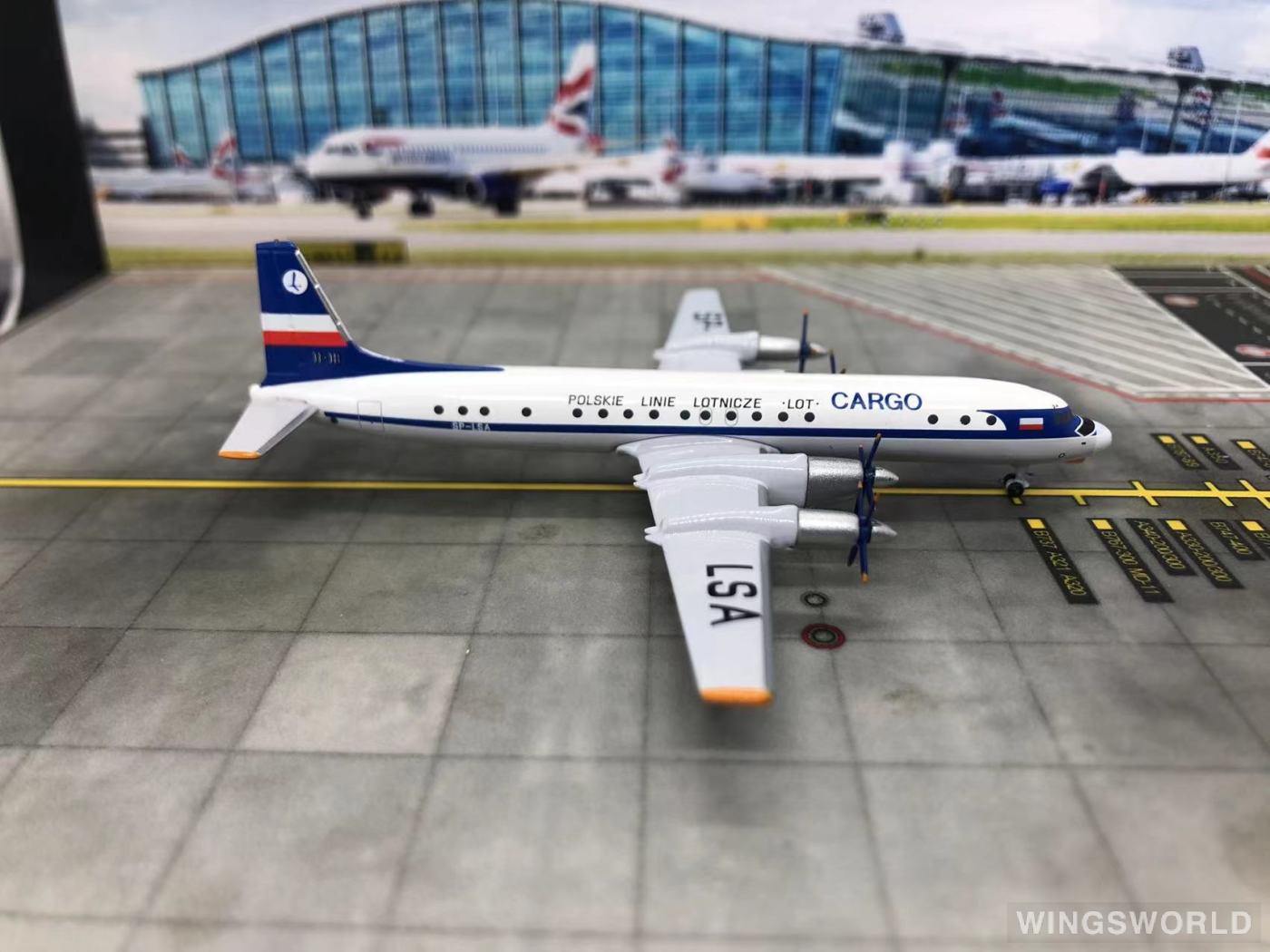 AeroClassics 1:400 AC4SPLSA LOT 波兰航空 Ilyushin Il-18 SP-LSA