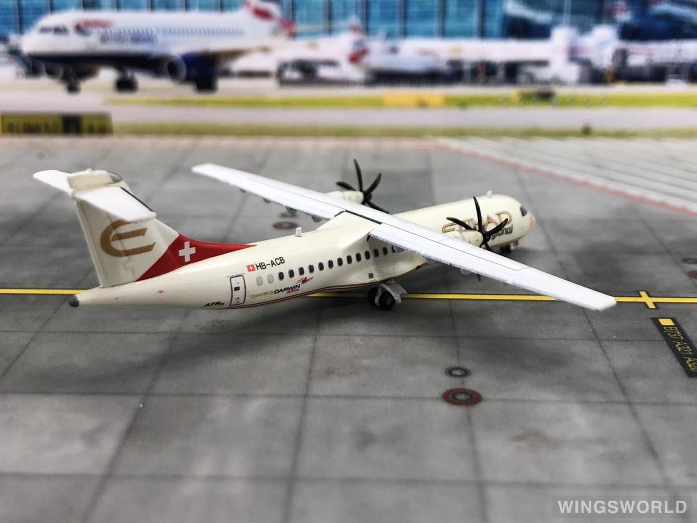 JC Wings 1:400 XX4362 Etihad Airways 阿提哈德航空 ATR 72 HB-ACB