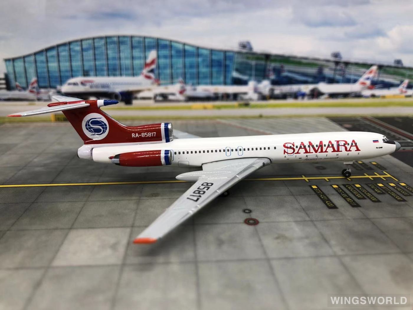 AeroClassics 1:400 AC419861 Samara Airlines Tupolev Tu-154 RA-85817
