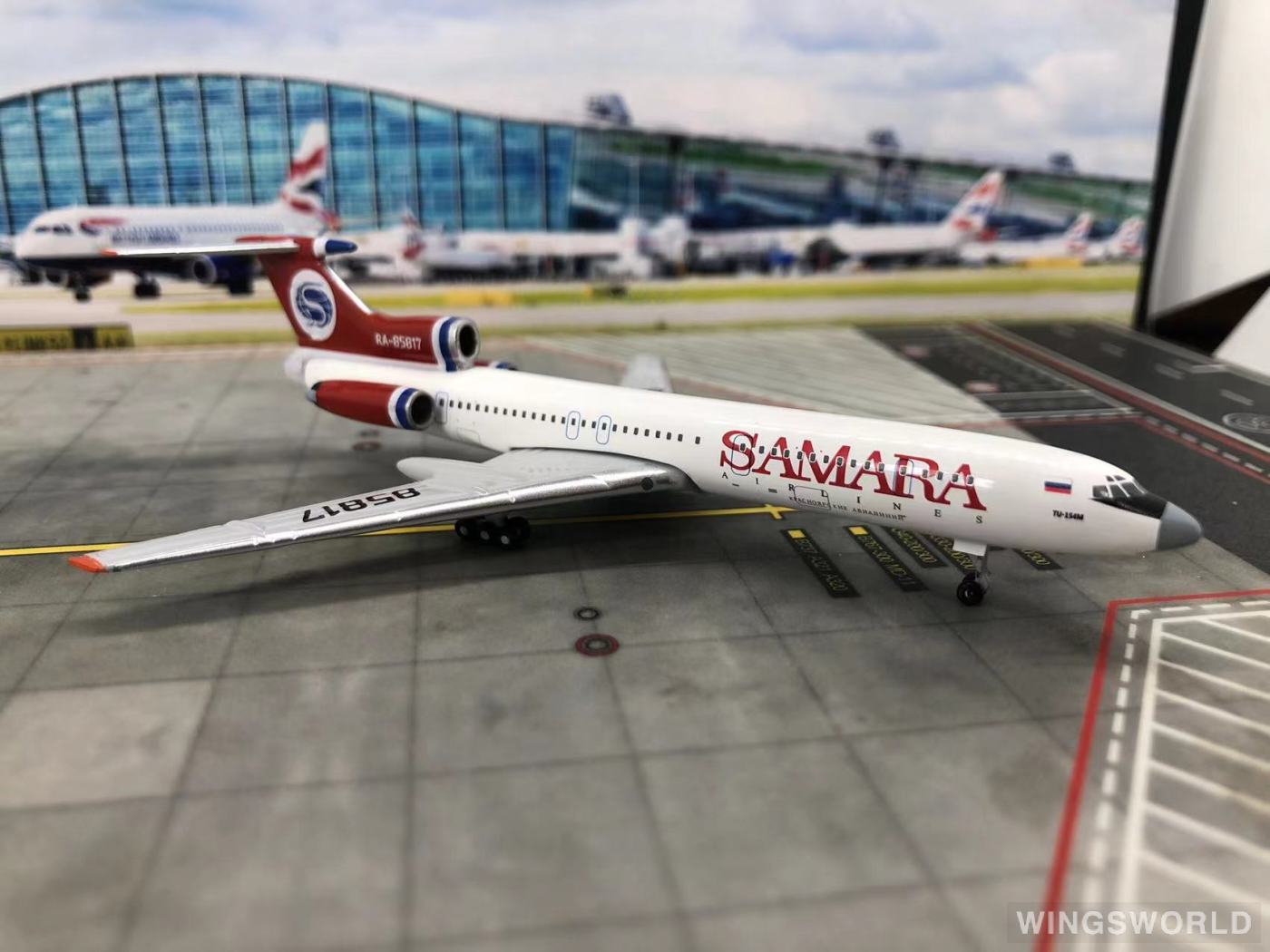 AeroClassics 1:400 AC419861 Samara Airlines Tupolev Tu-154 RA-85817