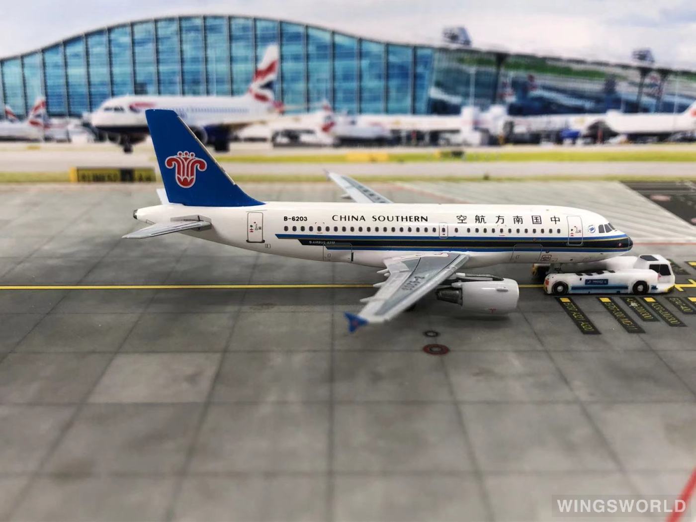 HYJLwings 1:400 HYJL11006 China Southern 中国南方航空 Airbus A319 B-6203