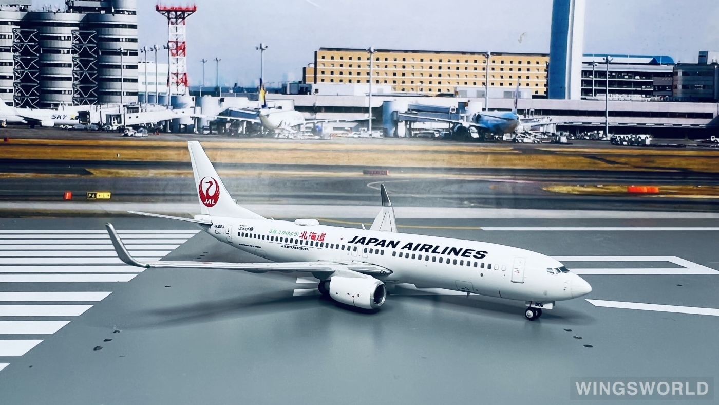 JC Wings 1:400 EW4738006 Japan Airlines 日本航空 Boeing 737-800 JA306J