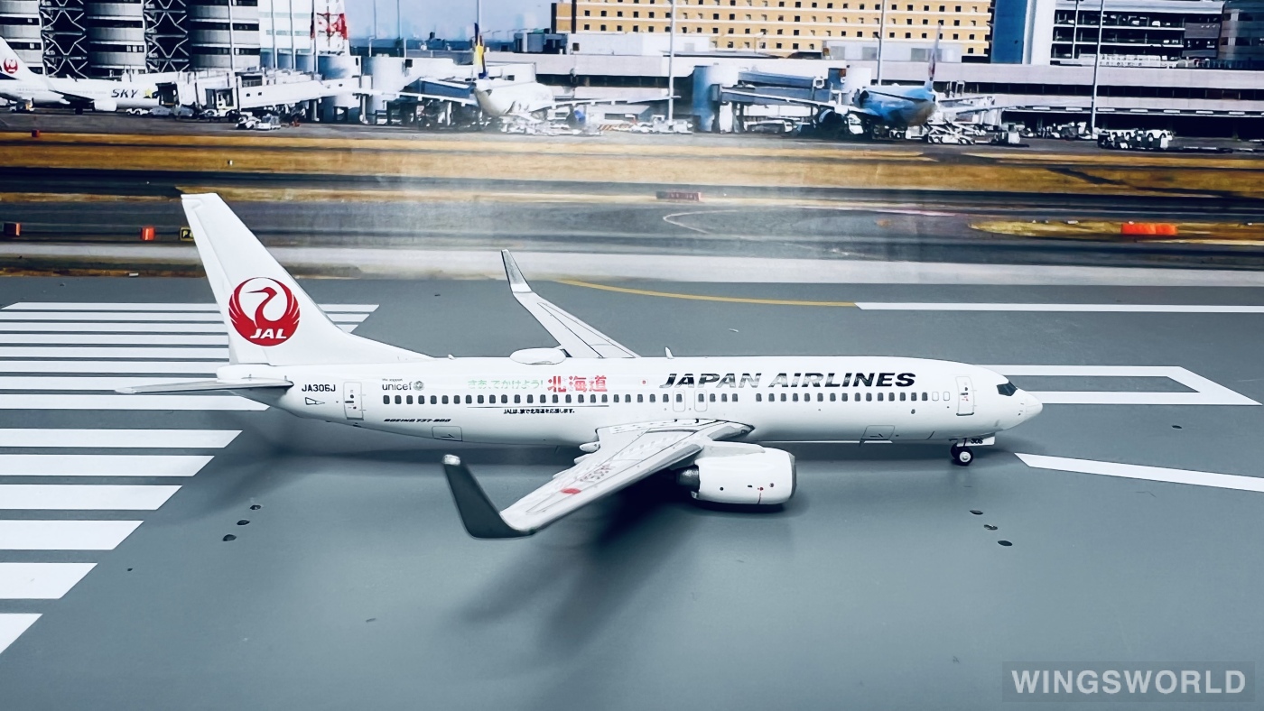 JC Wings 1:400 EW4738006 Japan Airlines 日本航空 Boeing 737-800 JA306J