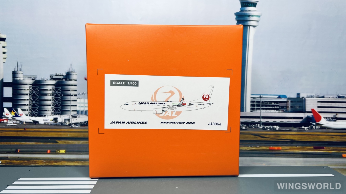 JC Wings 1:400 EW4738006 Japan Airlines 日本航空 Boeing 737-800 JA306J